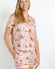 Howdy Hunny Short Sleeve Button Up Sleep Shirt & Shorts Set