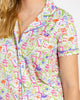 Mahjong Dreams Short Sleeve Button Up Sleep Shirt & Shorts Set