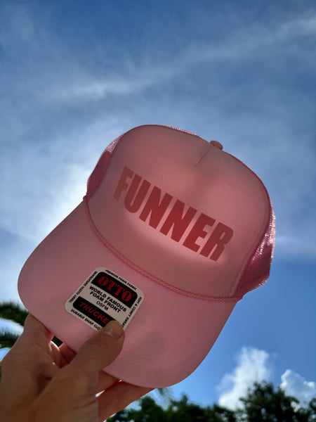 FUN FUNNER FUNNEST trucker hat