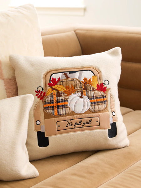 Shiraleah "It's Fall Y'all" Pillow, Ivory