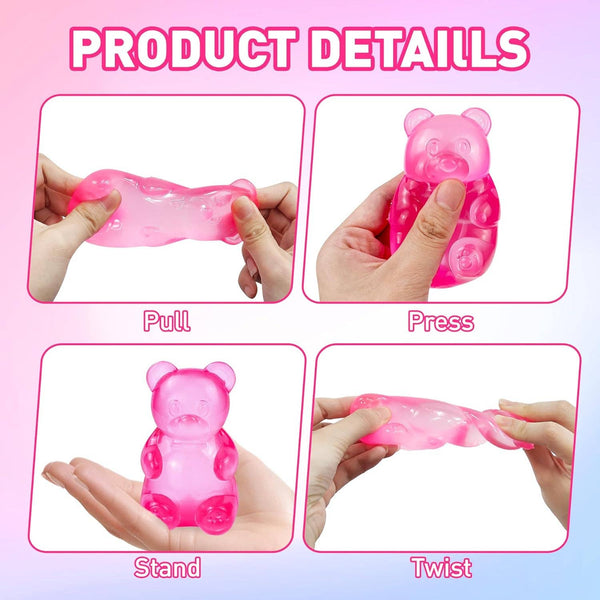 4" Large Maltose Gummy Bear Squishy Fidget Toy