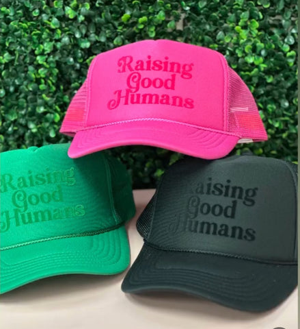 Raising Good Humans trucker hat