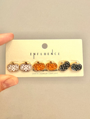 Pumpkin Earring Set