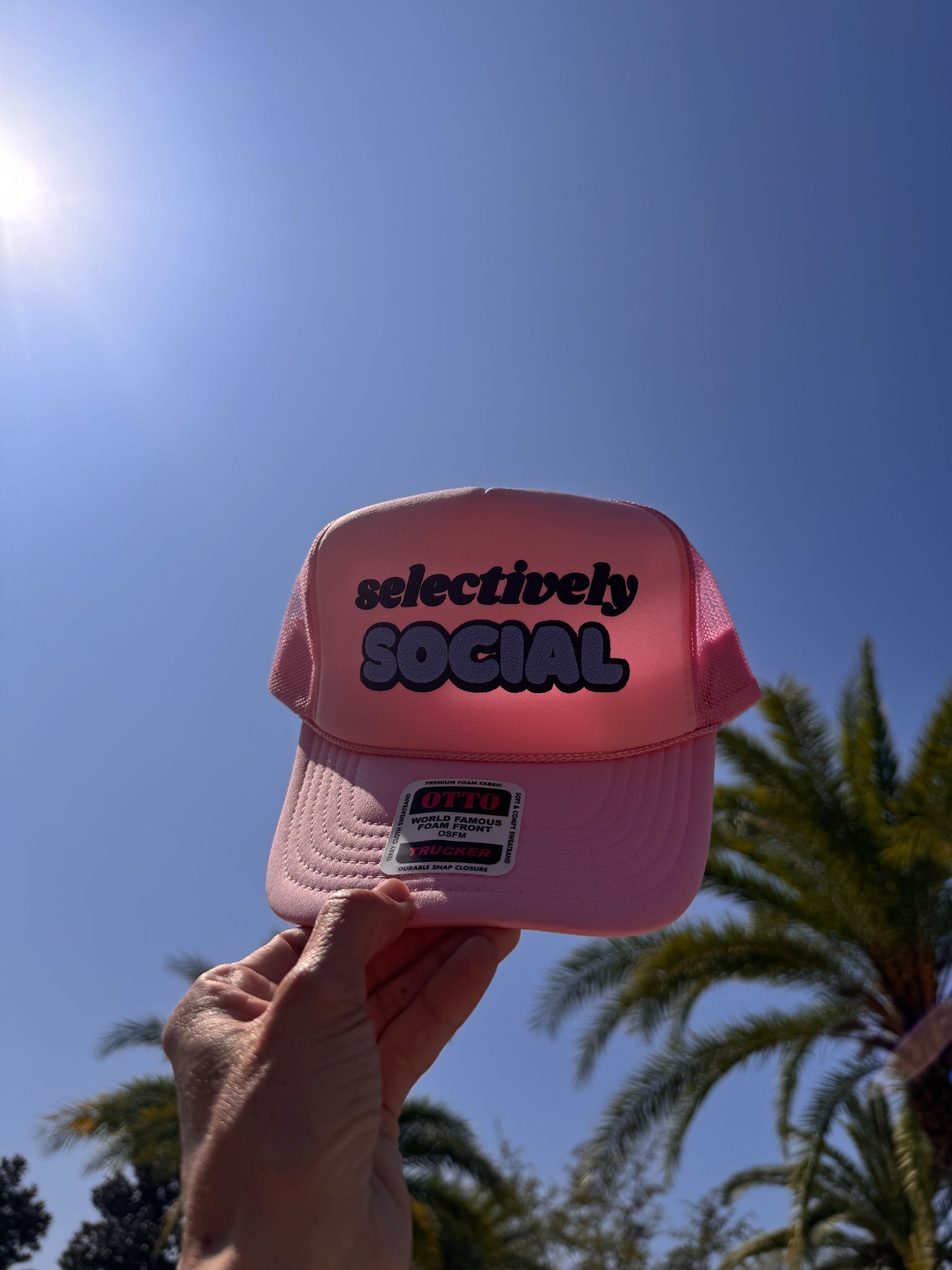 Selectively Social trucker hat