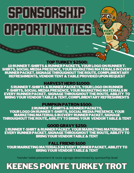 Keene's Pointe Turkey Trot Sponsorship 2025