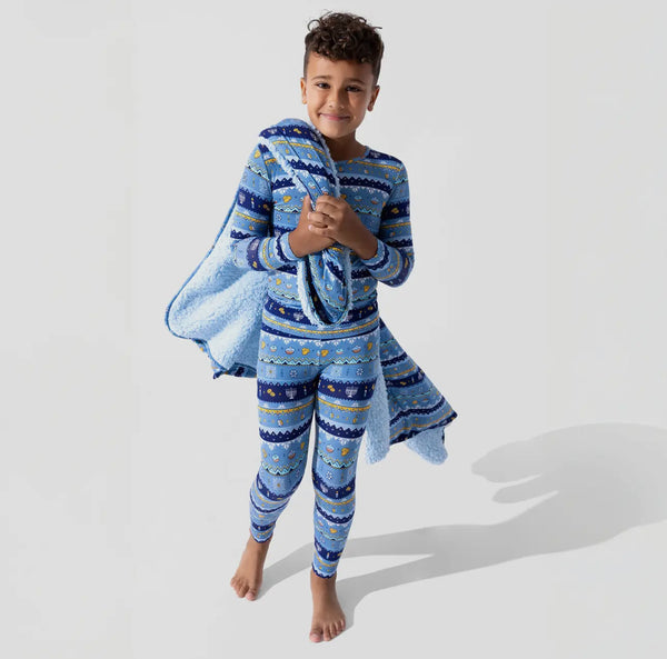 Fair Isle Family Hanukkah Bamboo Pajama sets