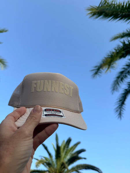 FUN FUNNER FUNNEST trucker hat