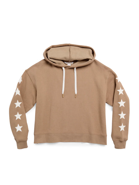Star Sleeve Relaxed Hoodie