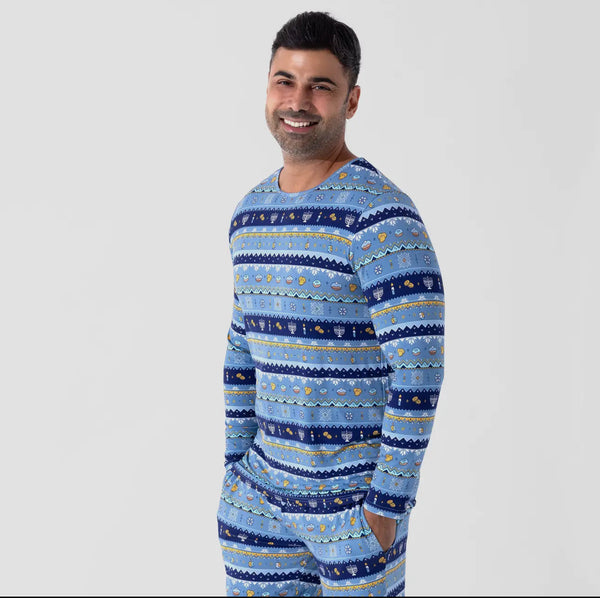 Fair Isle Family Hanukkah Bamboo Pajama sets