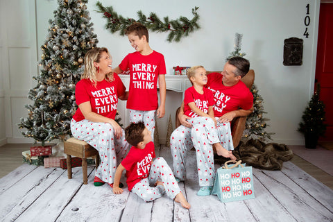 Merry Every Thing- family holiday pajamas