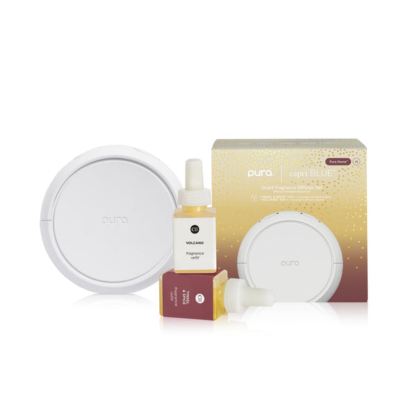 CB + PURA V5 Smart Home Diffuser Kit, Volcano + Tinsel & Spice