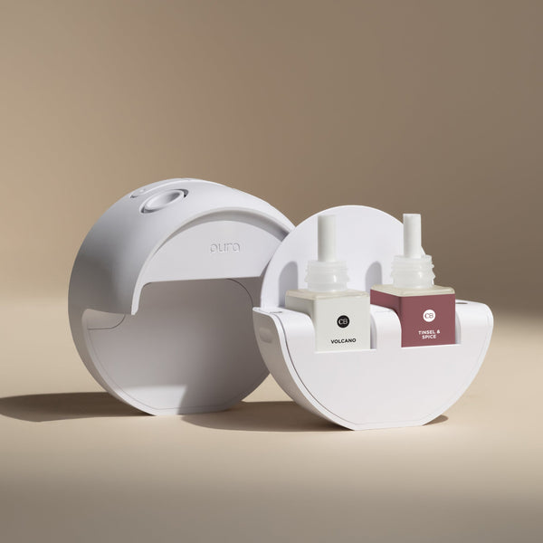 CB + PURA V5 Smart Home Diffuser Kit, Volcano + Tinsel & Spice