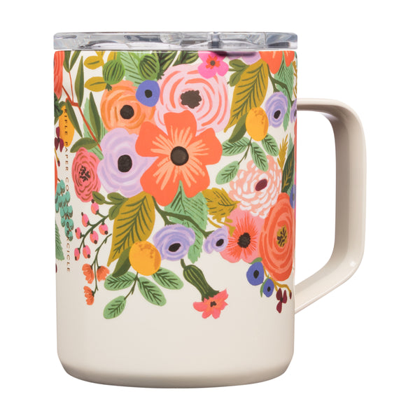 CORKCICLE Mug - 16oz Rifle Paper - Garden Party Cream