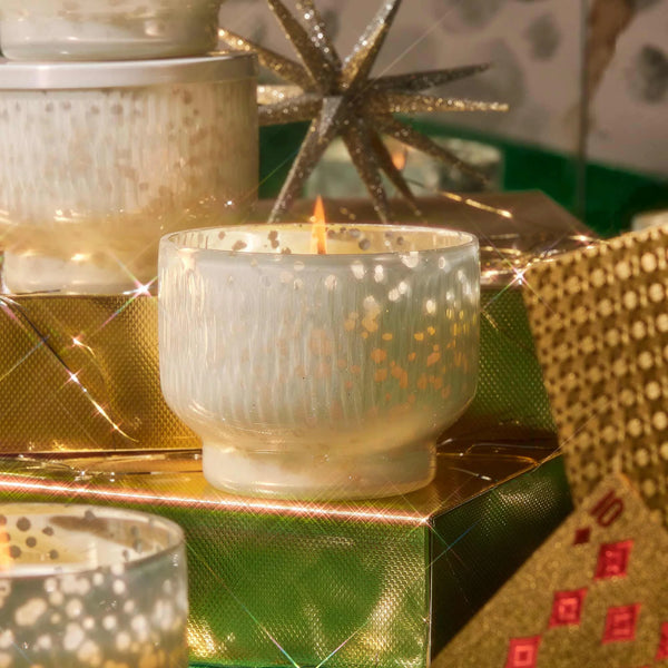 Crystal Pine Holiday Mercury Inverted Candle