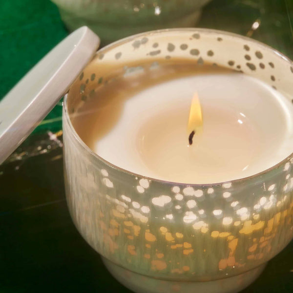 Crystal Pine Holiday Mercury Inverted Candle