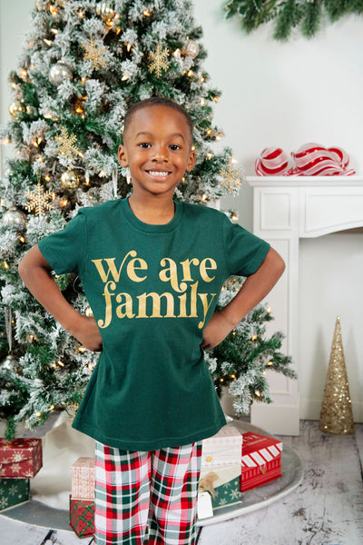 We Are Family- family holiday pajamas