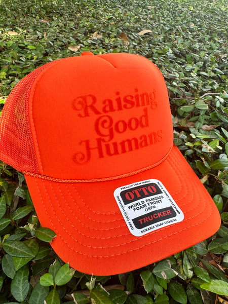 Raising Good Humans trucker hat
