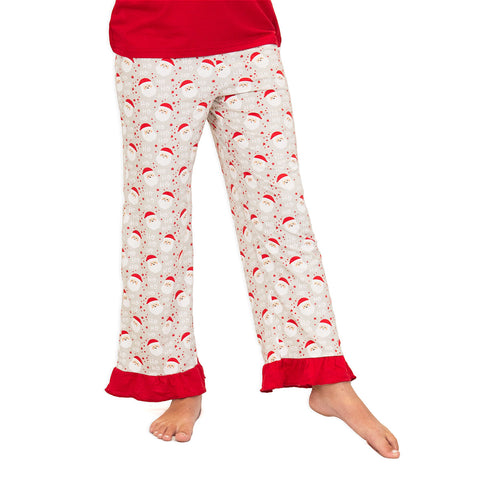 Cheerful Santa PJ pants for girls