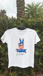 Peace and Freedom youth tee