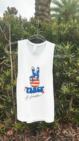 Peace and Freedom women’s tank