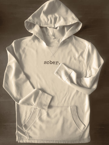 Sober. unisex vintage wash hoodie