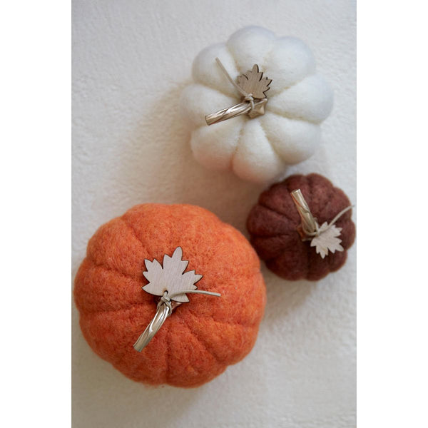 Felt Pumpkins set of 3