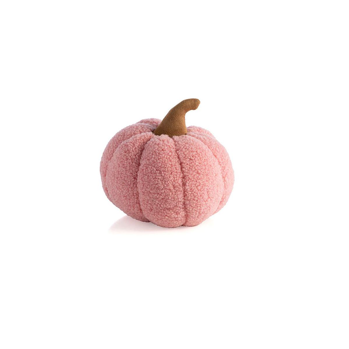 Shiraleah Small Pink Boucle Pumpkin Pillow