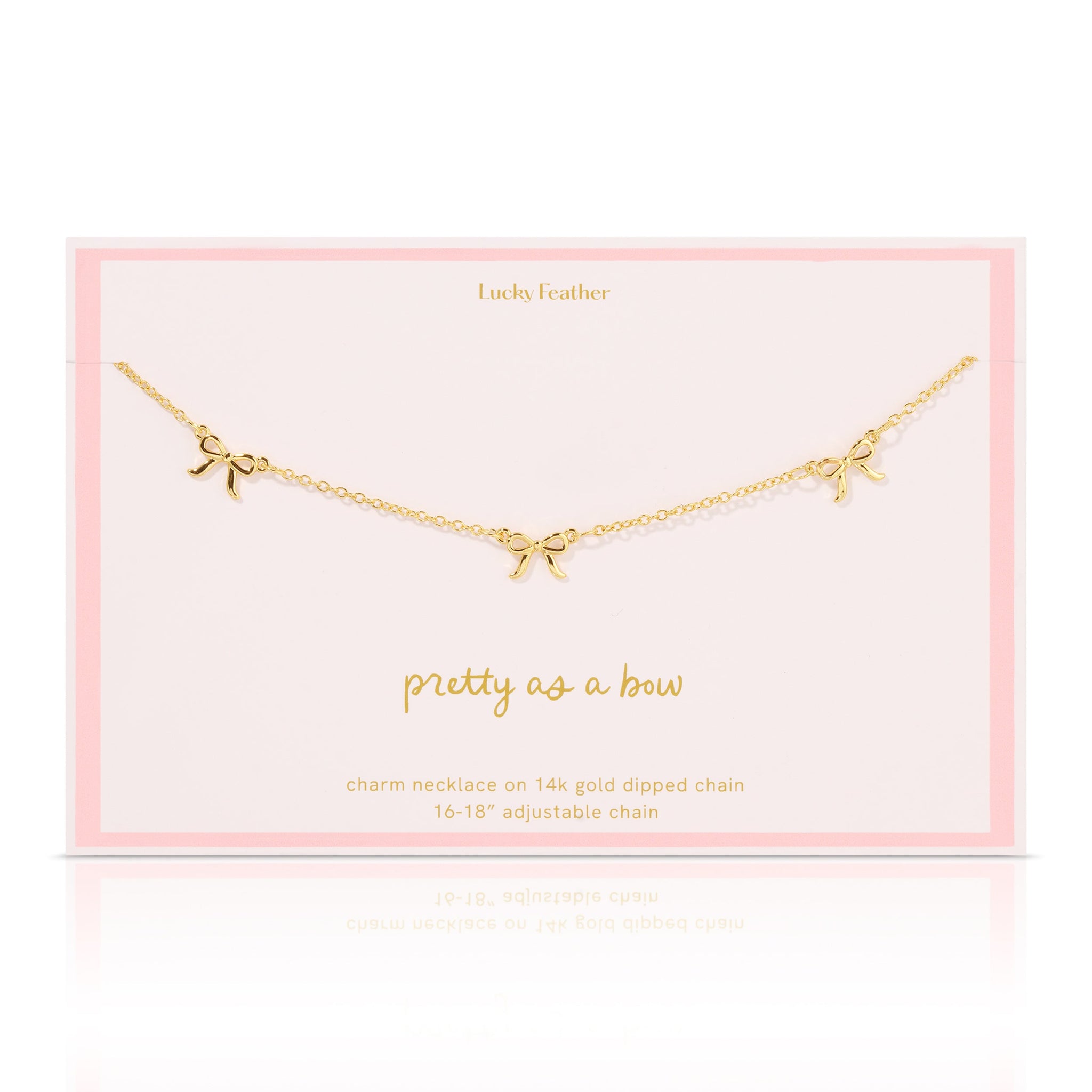 Beautiful Bow Trio Necklace