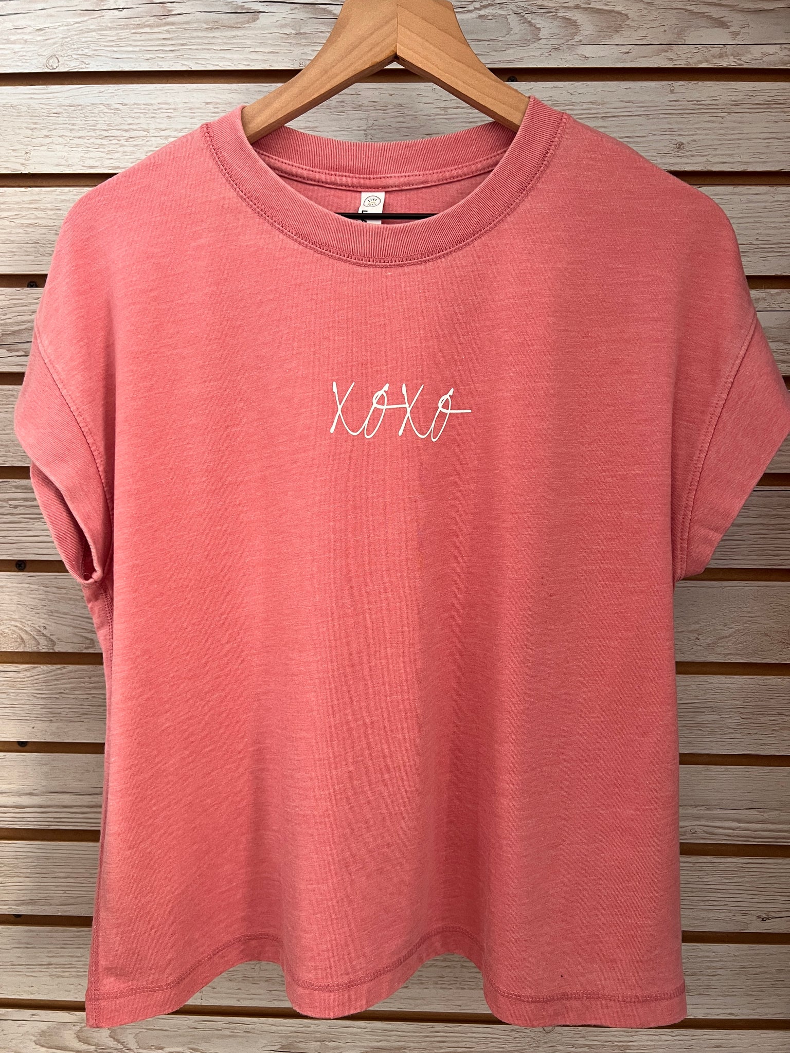 XOXO women's vintage wash tee