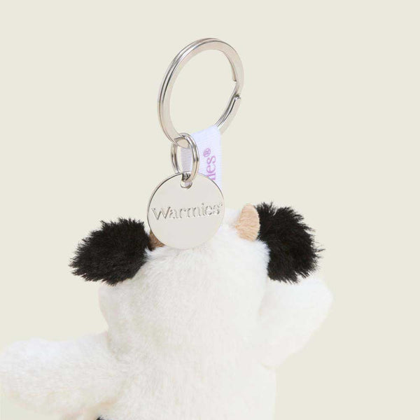 Black and White Cow Warmies Mini Bag Charm