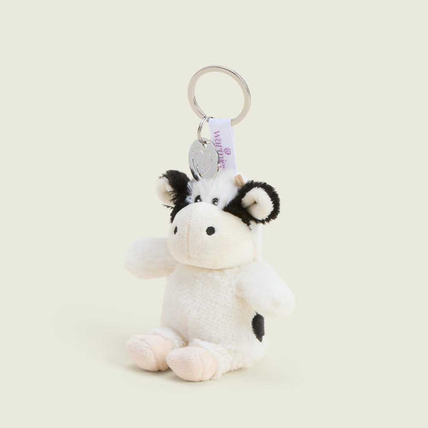 Black and White Cow Warmies Mini Bag Charm