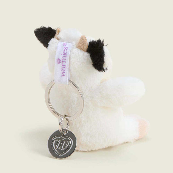 Black and White Cow Warmies Mini Bag Charm