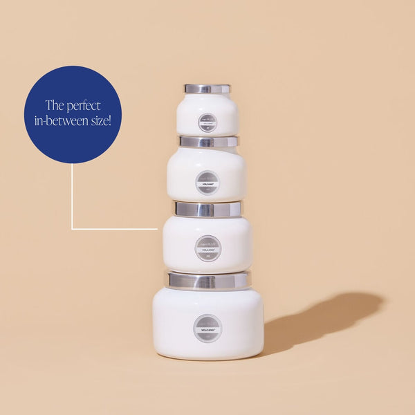 Volcano White Oversized Jar, 28 oz