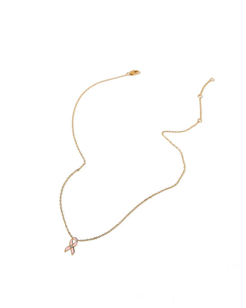 Necklace - Breast Cancer Ribbon