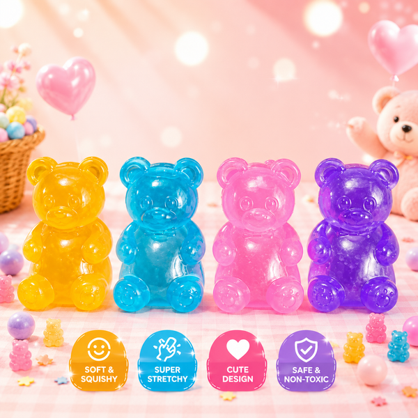 4" Large Maltose Gummy Bear Squishy Fidget Toy