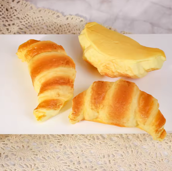 Croissant Slow-Rise Bread PU Squishy Sensory Toy