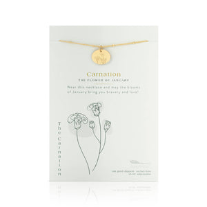 Birth flower necklace