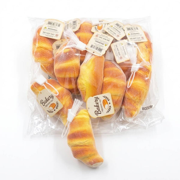 Croissant Slow-Rise Bread PU Squishy Sensory Toy