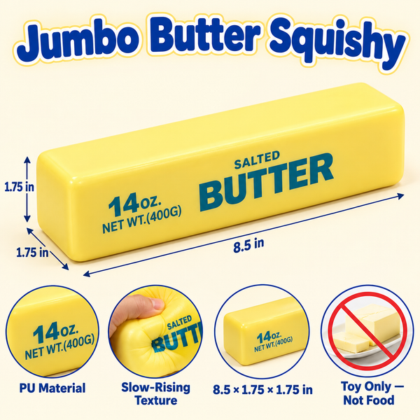 Jumbo Butter Squishy Fidget Toy