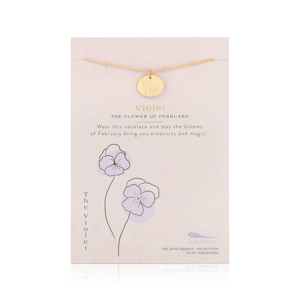 Birth flower necklace