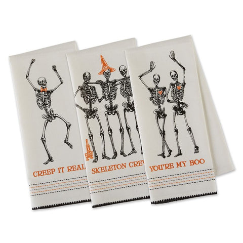 Skeletons Printed Dishtowels