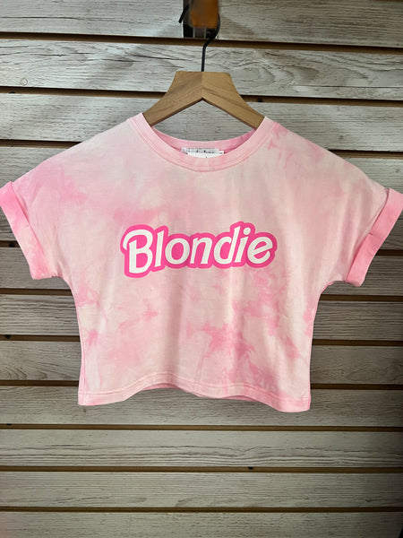 Blondie or Brunette tie dye youth
