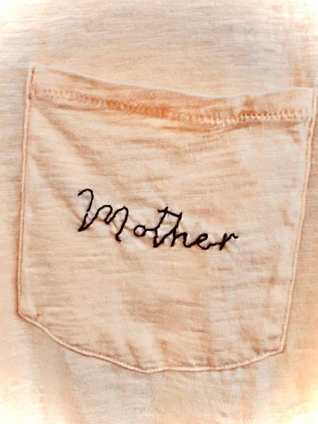 Mother embroidered tee