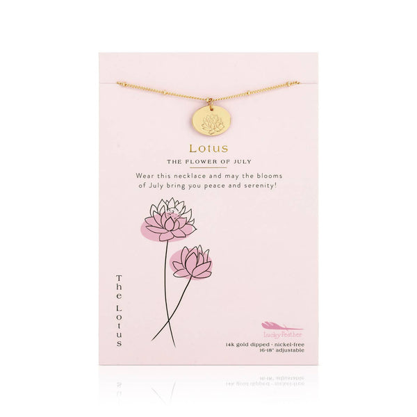 Birth flower necklace