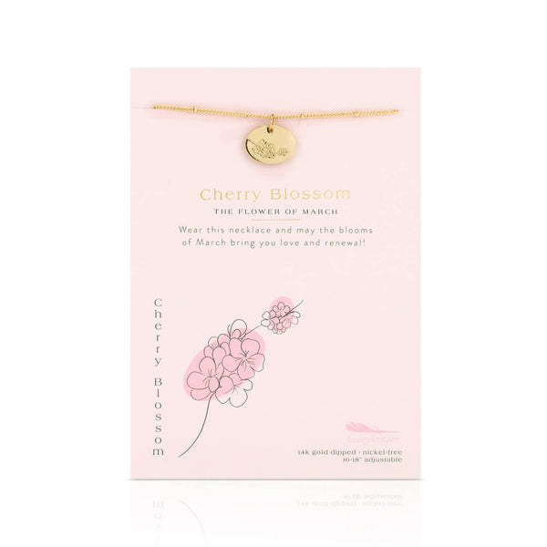 Birth flower necklace