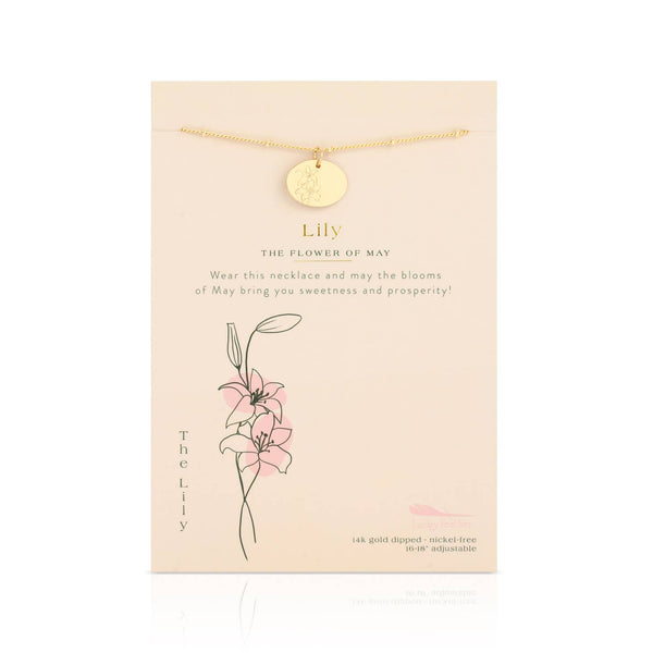 Birth flower necklace