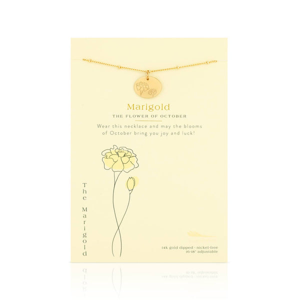 Birth flower necklace