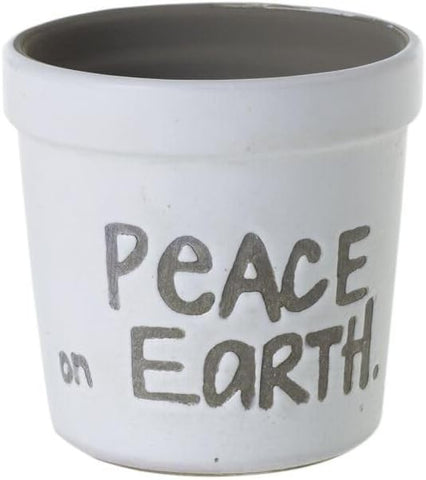 Peace on Earth Planter Pot