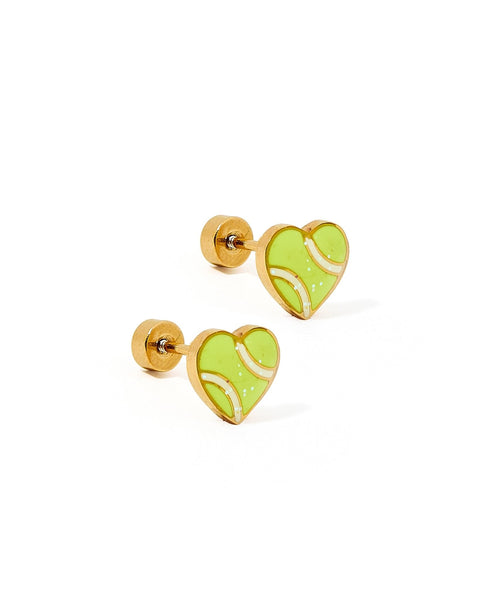 Screwback Stud Earrings - Tennis