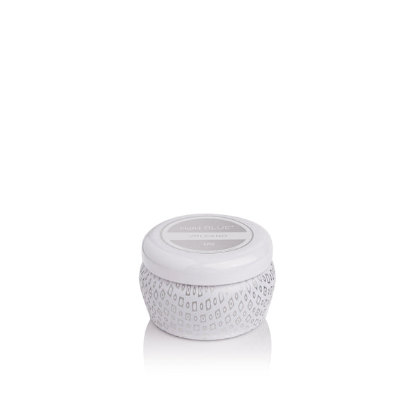 Volcano White Mini Tin Candle